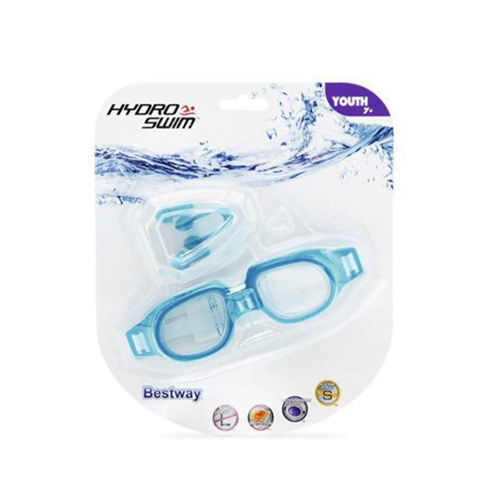 Nessiworld 26034 Bestway Çocuk Yüzücü Gözlüğü, Burun Mandalı ve Koruyucu Kulak Tıkacı Seti 7+