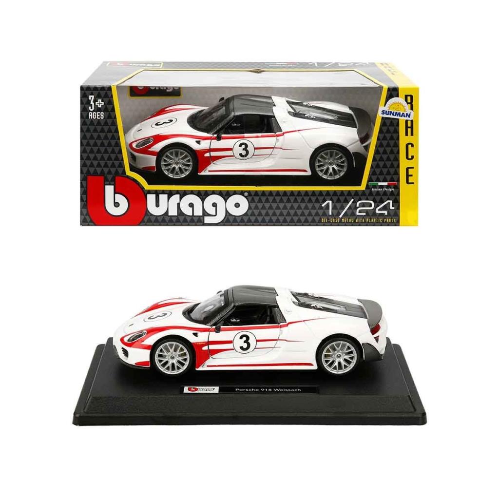 Nessiworld 28009 Burago Porsche 918 Spyder 1:24 modèle de voiture - Sunman