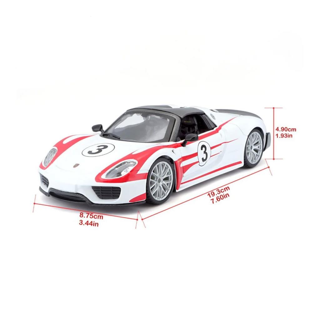 Nessiworld 28009 Burago Porsche 918 Spyder 1:24 modèle de voiture - Sunman