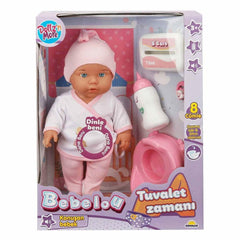 30011 Bebelou Toilet Time Sound Baby Set 35 cm - Sunman