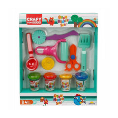 Nessiworld 30992 Crafy Play Dough Design Set 200 g - 10 Pieces - Sunman