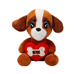 3183 Sunman, Heart Plush Dog 30 cm