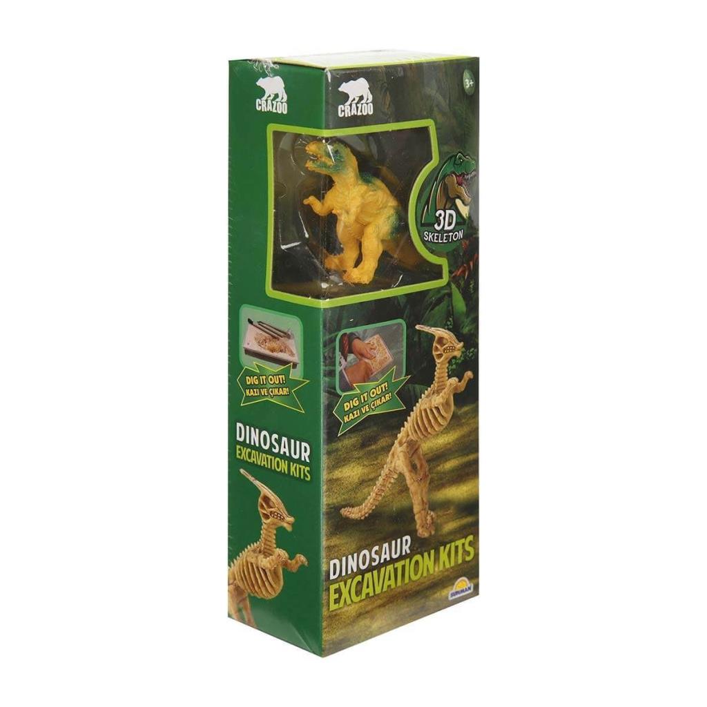 NessiWorld 3563 Crazoo Dinosaur Figure 3D Excavation Set