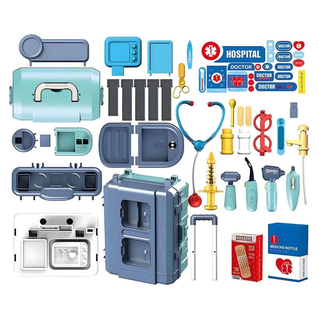Nessiworld 3en1 Junior Doc. Ensemble de valises de médecin