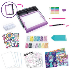 Nessiworld 3 en 1 Style 4 Ever Kit d'art diamant à lumière LED
