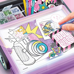 Nessiworld 3 en 1 Style 4 Ever Kit d'art diamant à lumière LED
