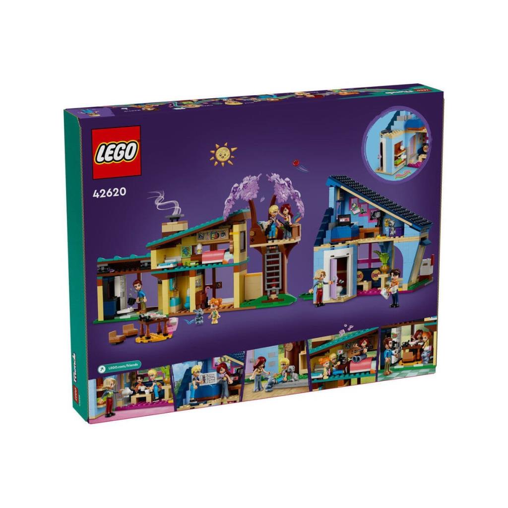 Nessiworld 42620 LEGO® Friends Olly ve Paisley'nin Aile Evleri 1126 parça +7 yaş