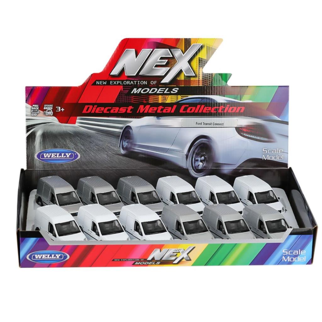 Nessiworld 43631 Welly Metal Pull Back Ford Transit -Karsan Toys