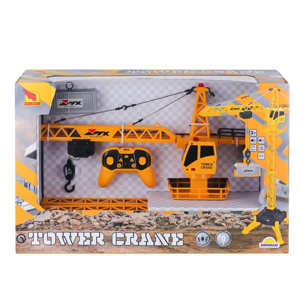 Nessiworld 4495 Remote Control Sound and Light Construction Crane - Sunman