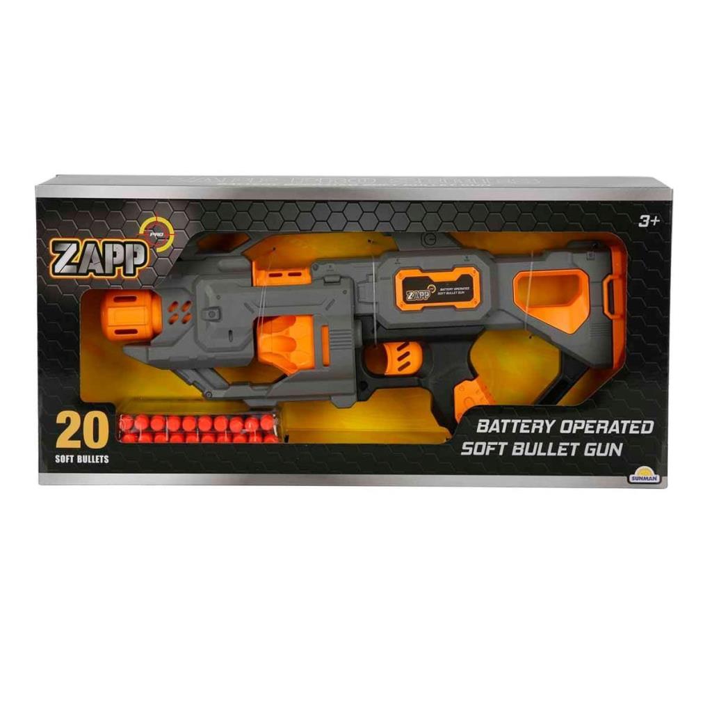 NessiWorld 4575ZappToys20BulletSpongeDartShooterGun45cm-Sunman