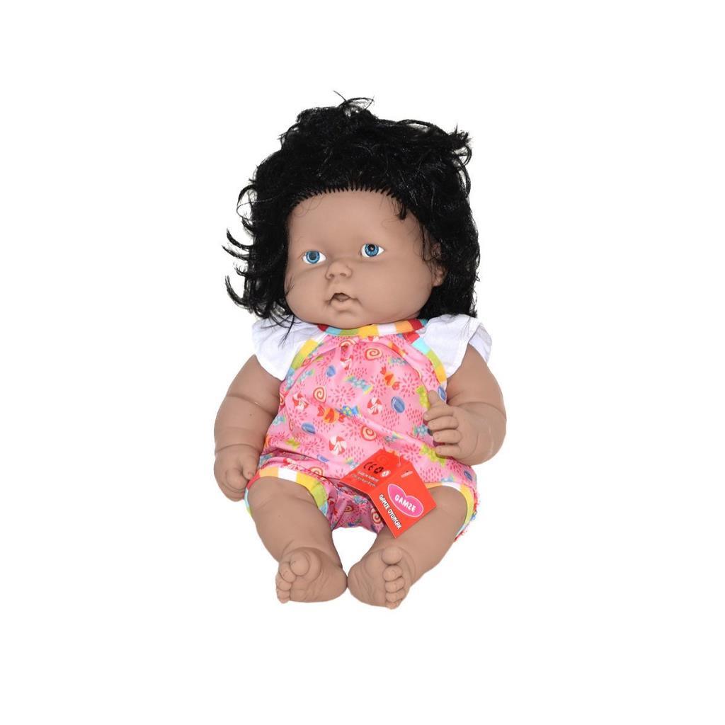 5108 Gamze Chubby, Talking Haired Doll 40 cm