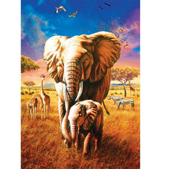 5204 Art Puzzle, Mother Elephant 1000 Piece Puzzle