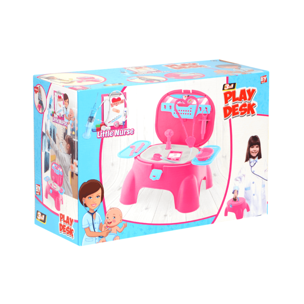 573-BP LITTLE NURSE PLAY STOOL DOCTOR SET GIRL