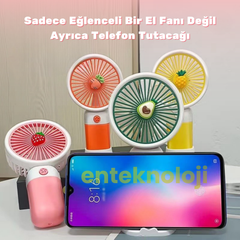 Meyve Emojili Mini El Fanı - MeanYou