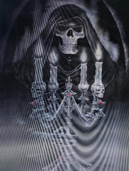 NessiWorld 5D Diamond Painting 3 Different Picture Changing Halloween Skeleton Painting 30x40 cm
