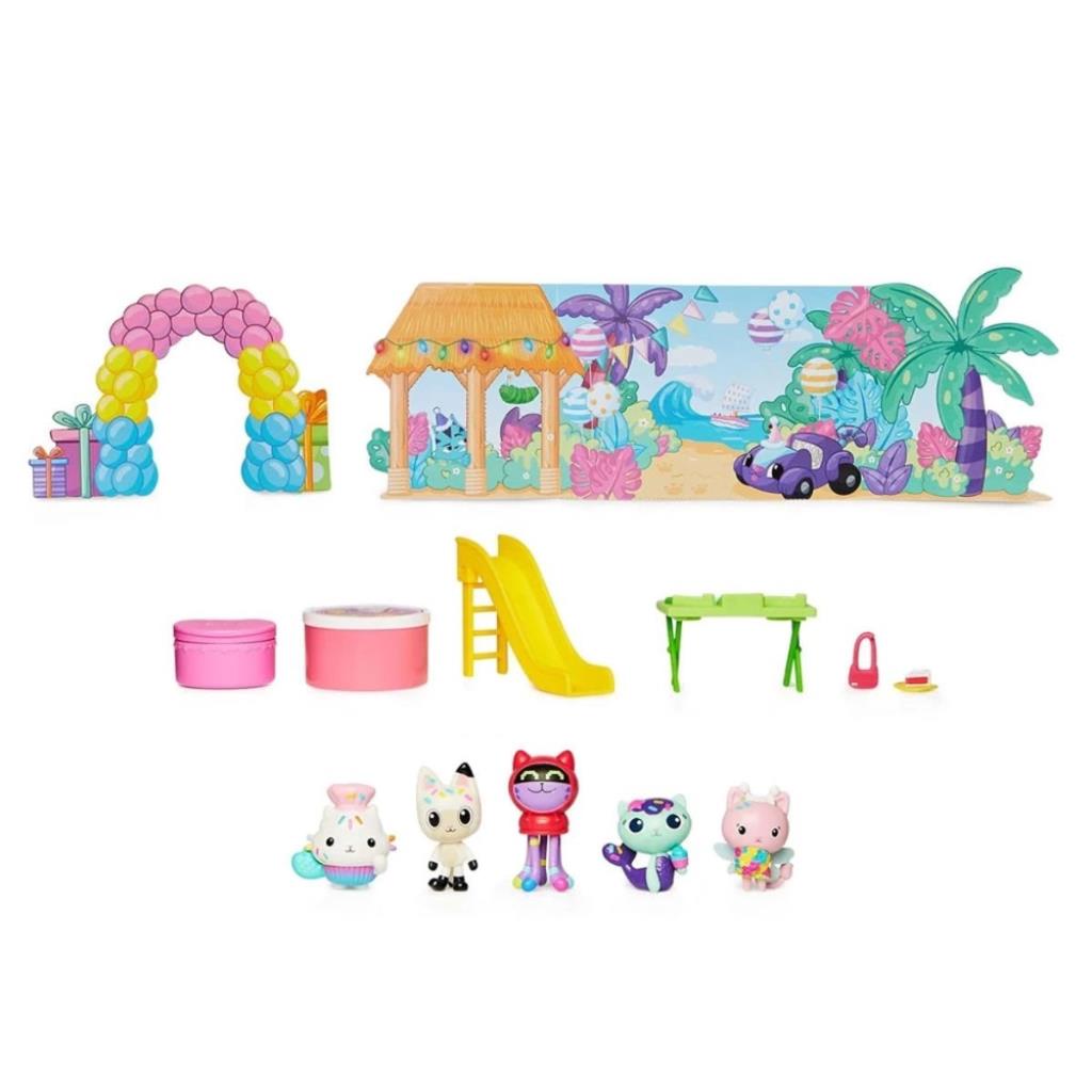 Nessiworld 6069141 Gabbys Dollhouse Dream House Ensemble d'anniversaire de Pandi Patin