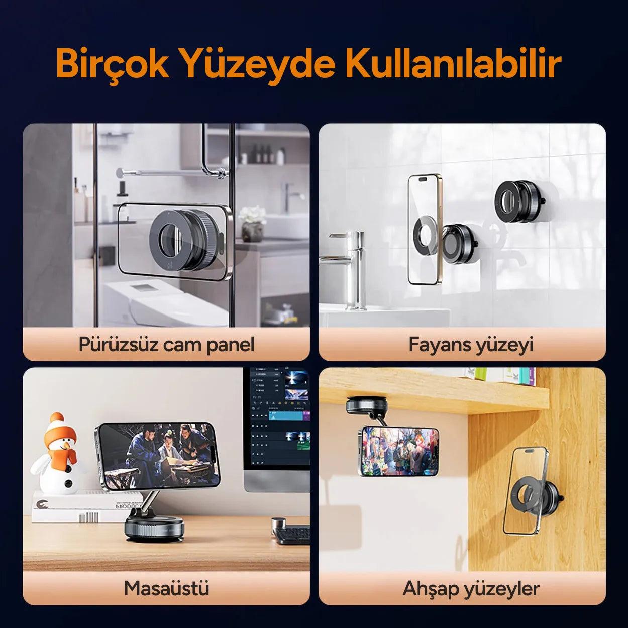 Ultra Strong Vacuum Magnetic Phone Holder