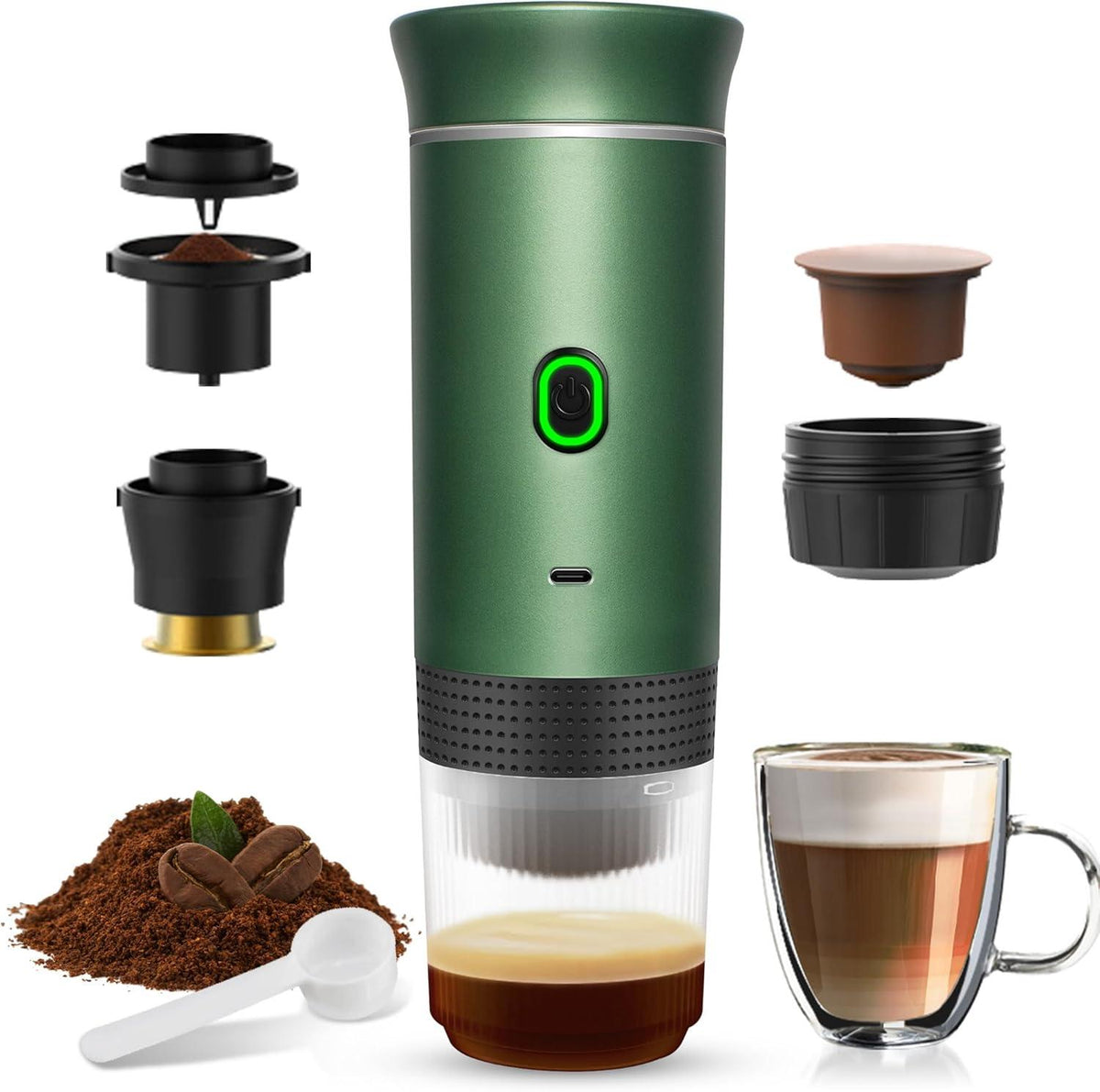 BaristaGo™ Portable Espresso Coffee Maker