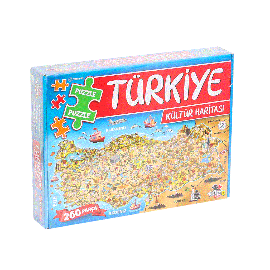 Nessiworld 7213 Türkiye Culture Map Puzzle -Totteriq