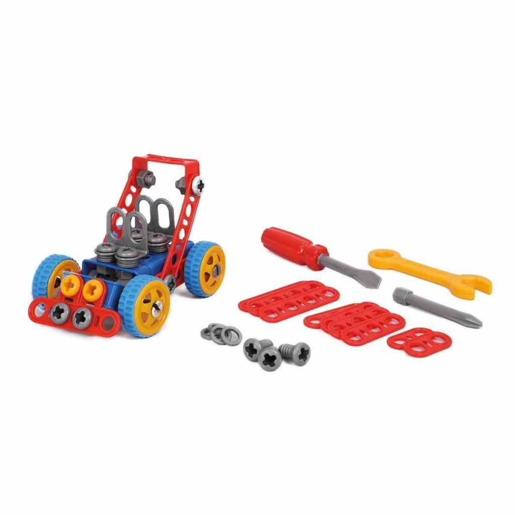 72986 Inventor 2 en 1, jeu de construction 91 pièces - Polesie