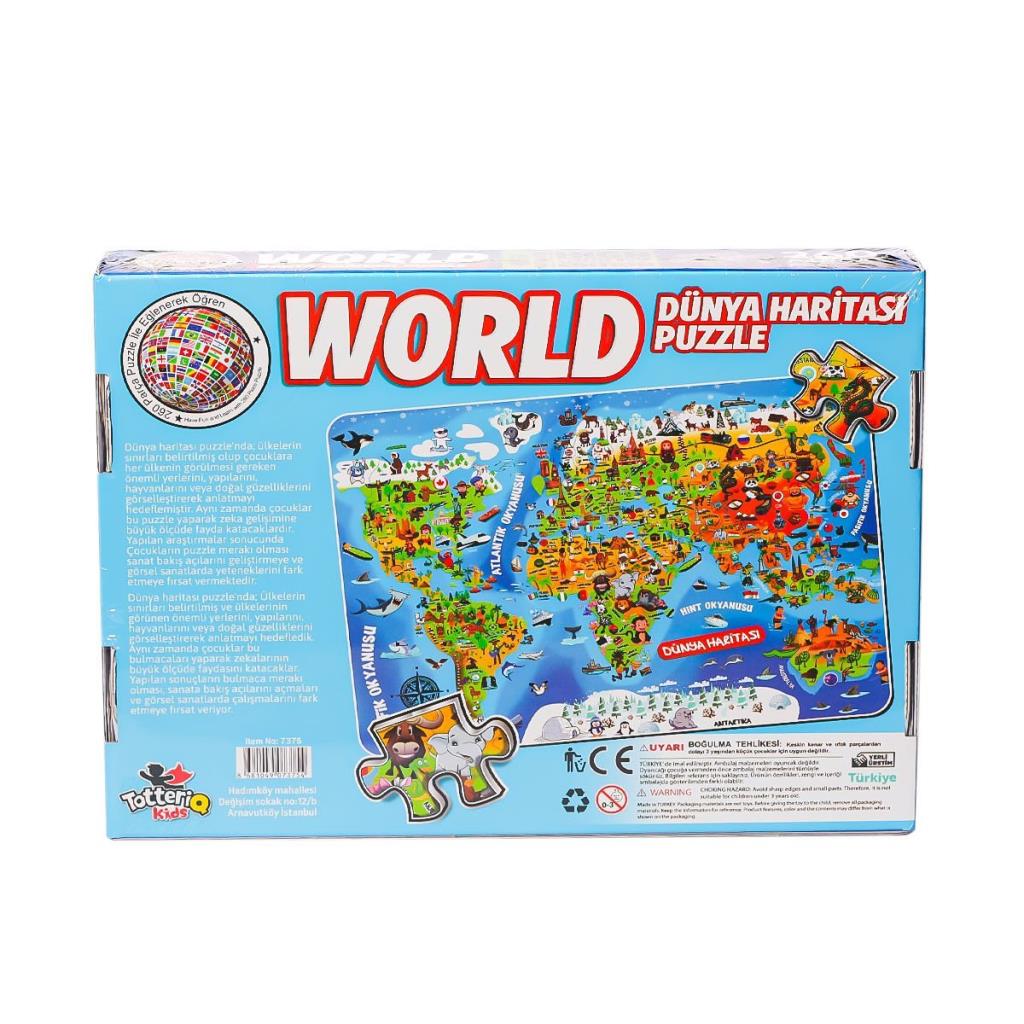 Nessiworld 7375 World Culture Map Puzzle -Totteriq