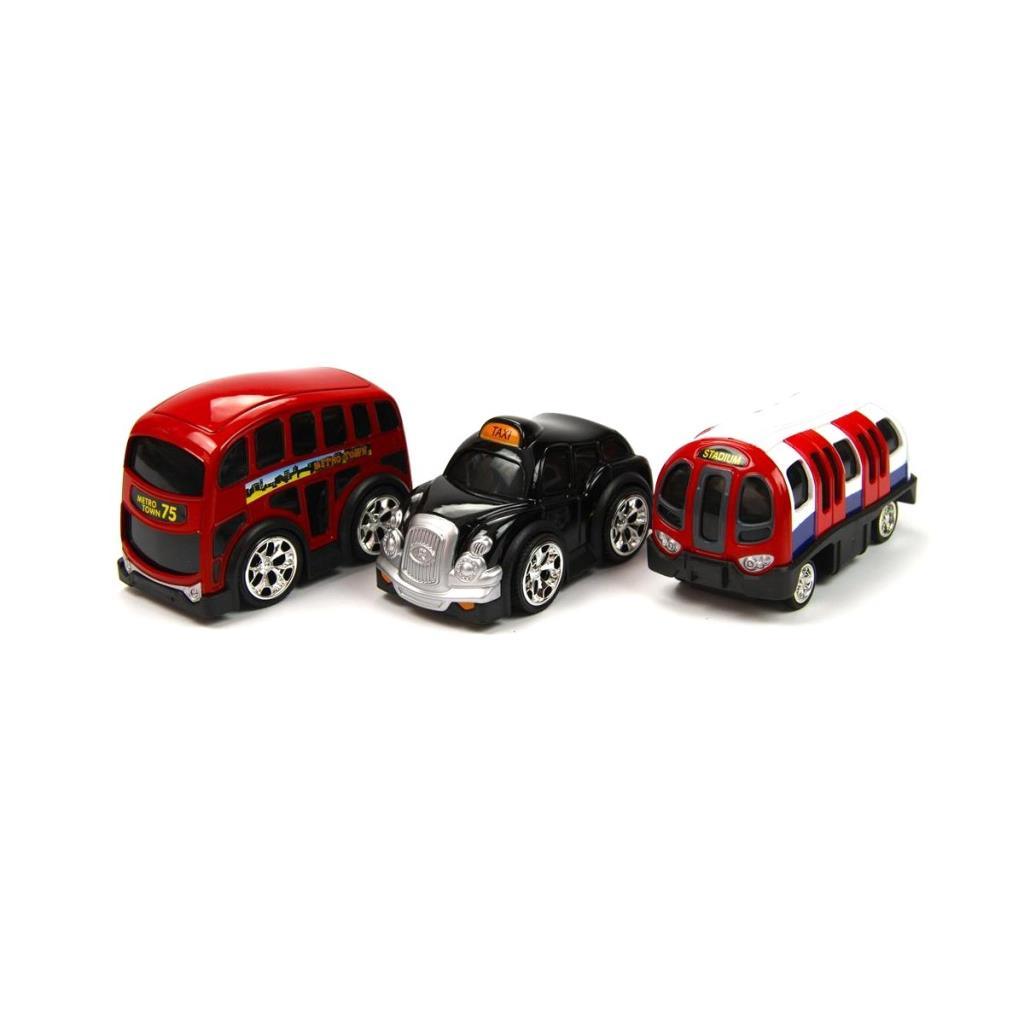 78482 Pull Back City Vehicles 10 cm 3 Pieces -Vardem