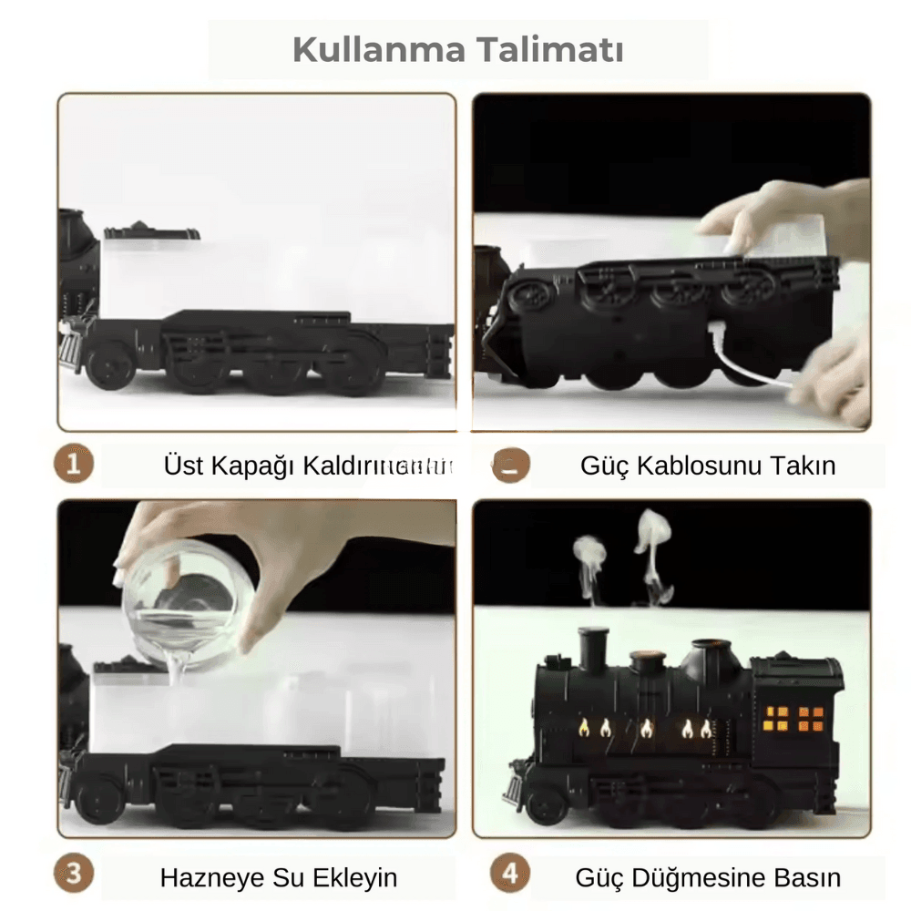 Meanyou Retro Tren Aromaterapi Hava Nemlendirici
