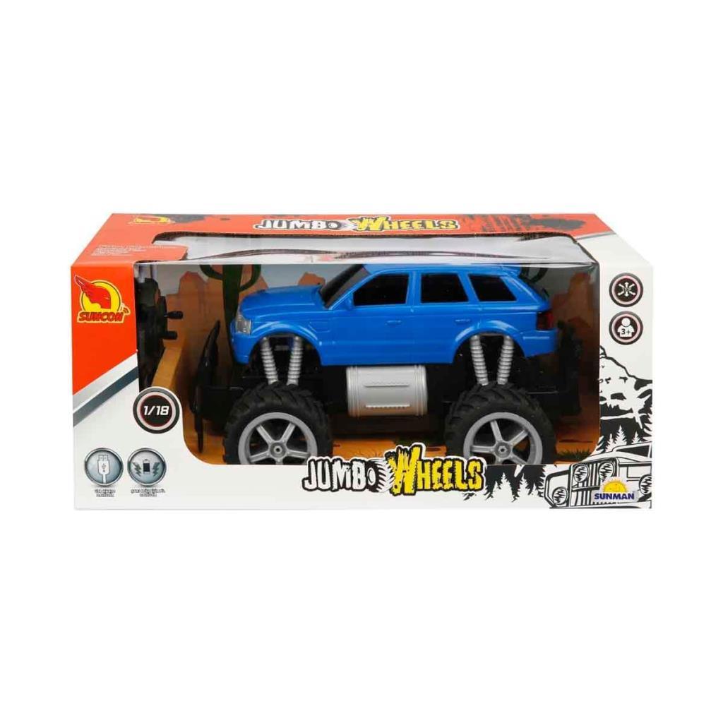 80012 1:18 Remote Control Jumbo Wheels USB Charging Car
