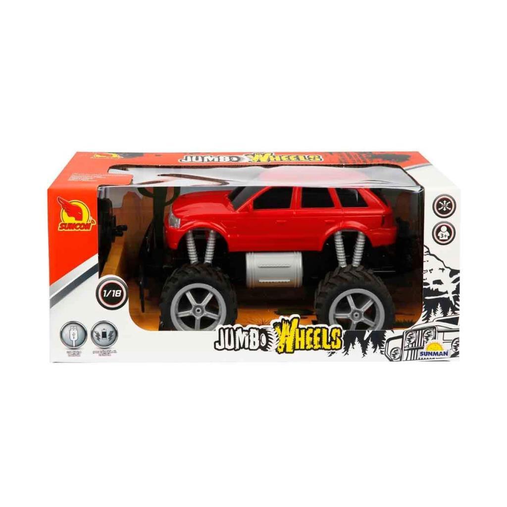 80012 1:18 Remote Control Jumbo Wheels USB Charging Car