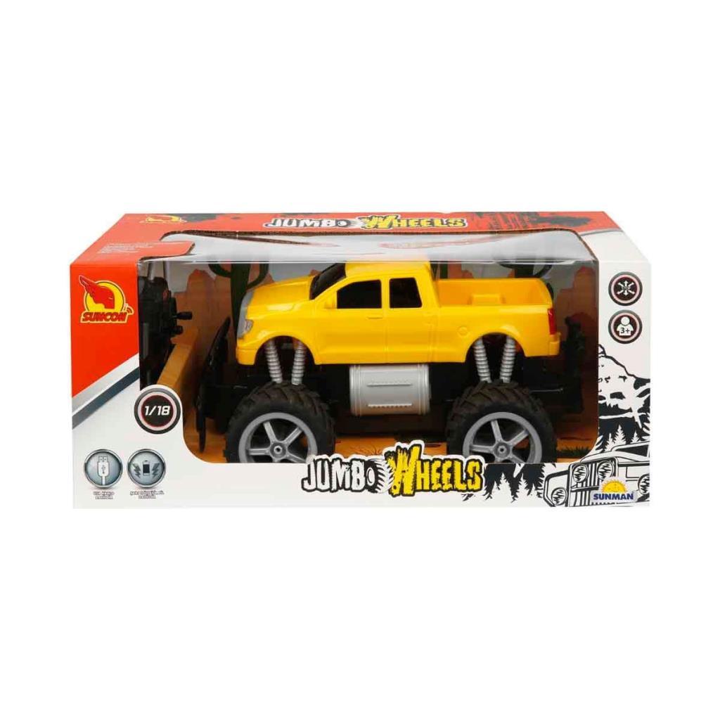 80012 1:18 Remote Control Jumbo Wheels USB Charging Car