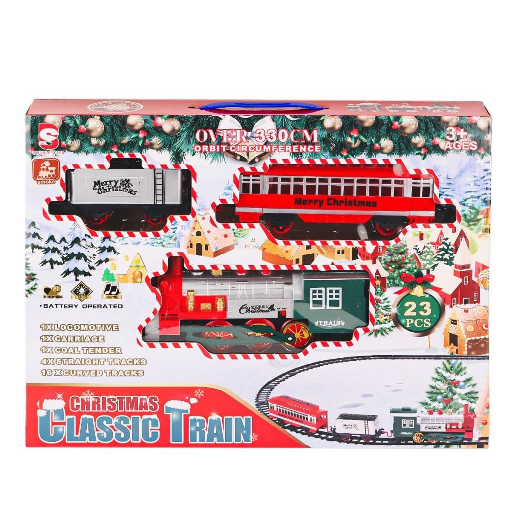 Nessiworld 8513A Lighted Smoke Christmas Train Set - Karsan Toys