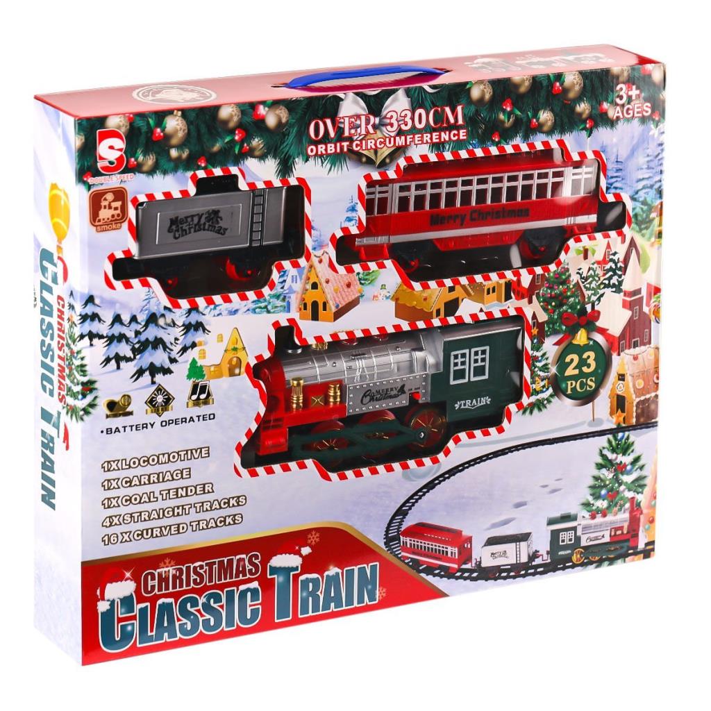 Nessiworld 8513A Lighted Smoke Christmas Train Set - Karsan Toys