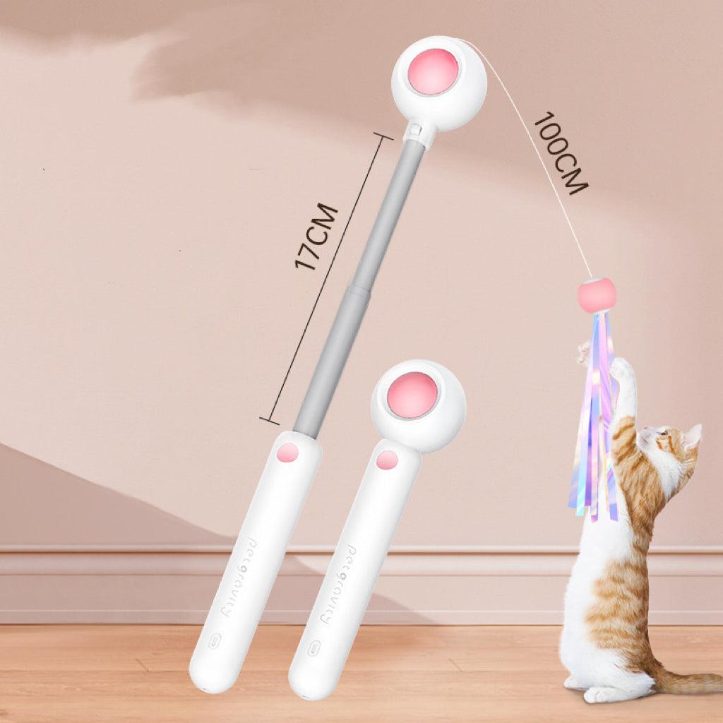 Paw Portal Geri Çekilebilir Esnek Kedi Değnek Oyuncağı