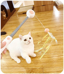 Paw Portal Geri Çekilebilir Esnek Kedi Değnek Oyuncağı
