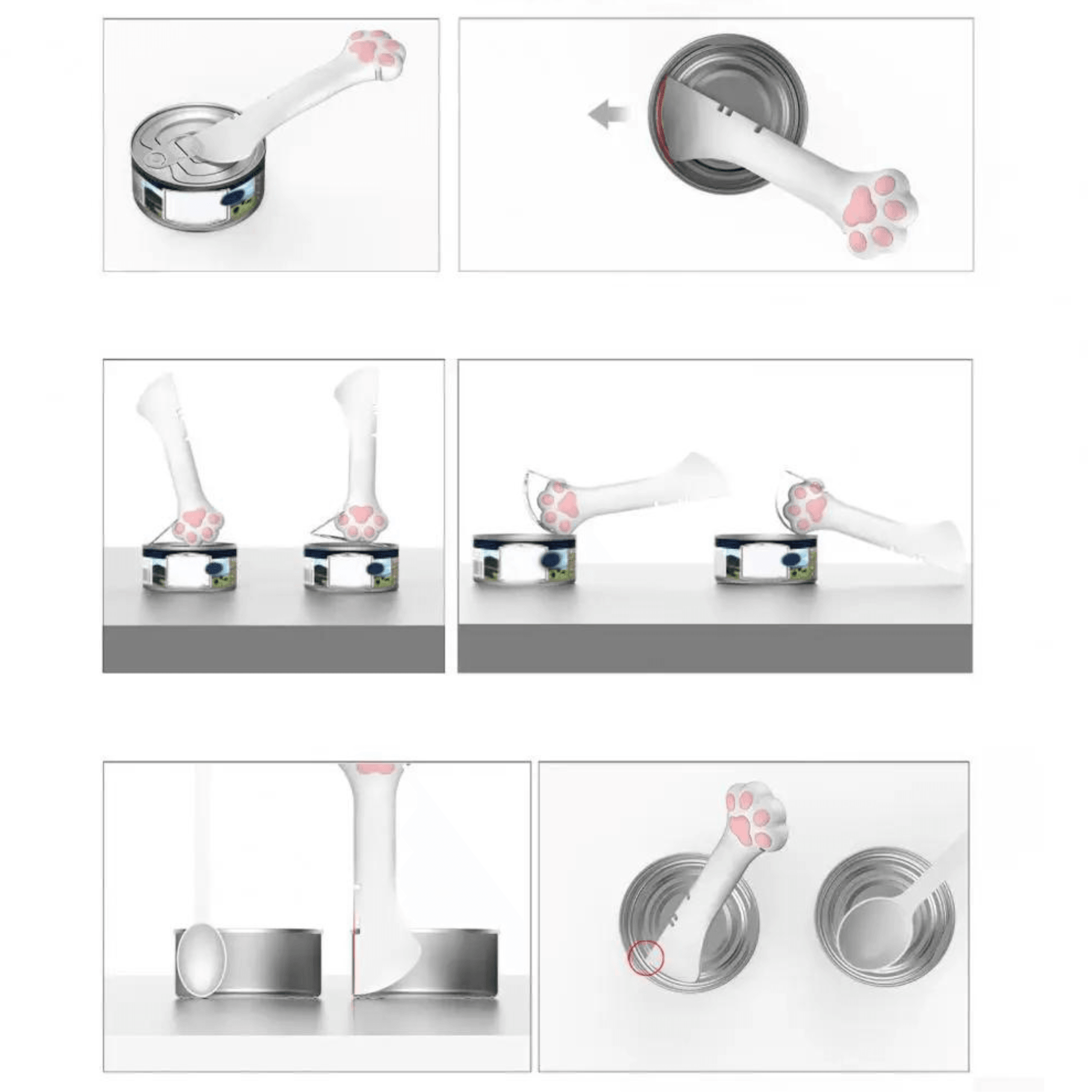 Paw Portal Can Opener &amp; Vacuum Protective Lid Set