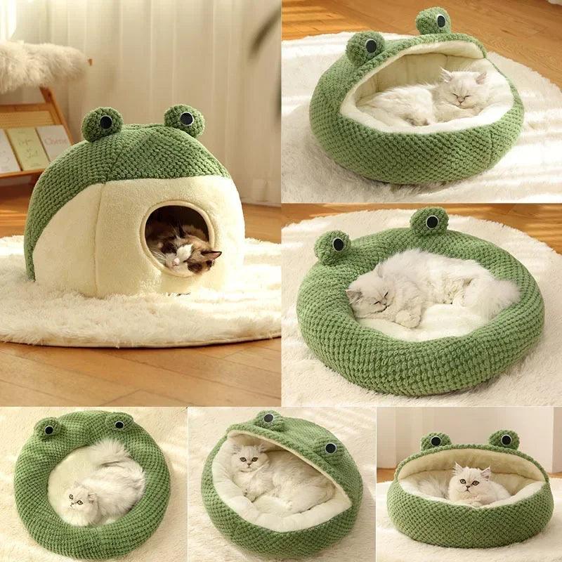 Paw Portal Frog Cat Bed - 3 Options 