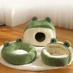 Paw Portal Frog Cat Bed - 3 Options 