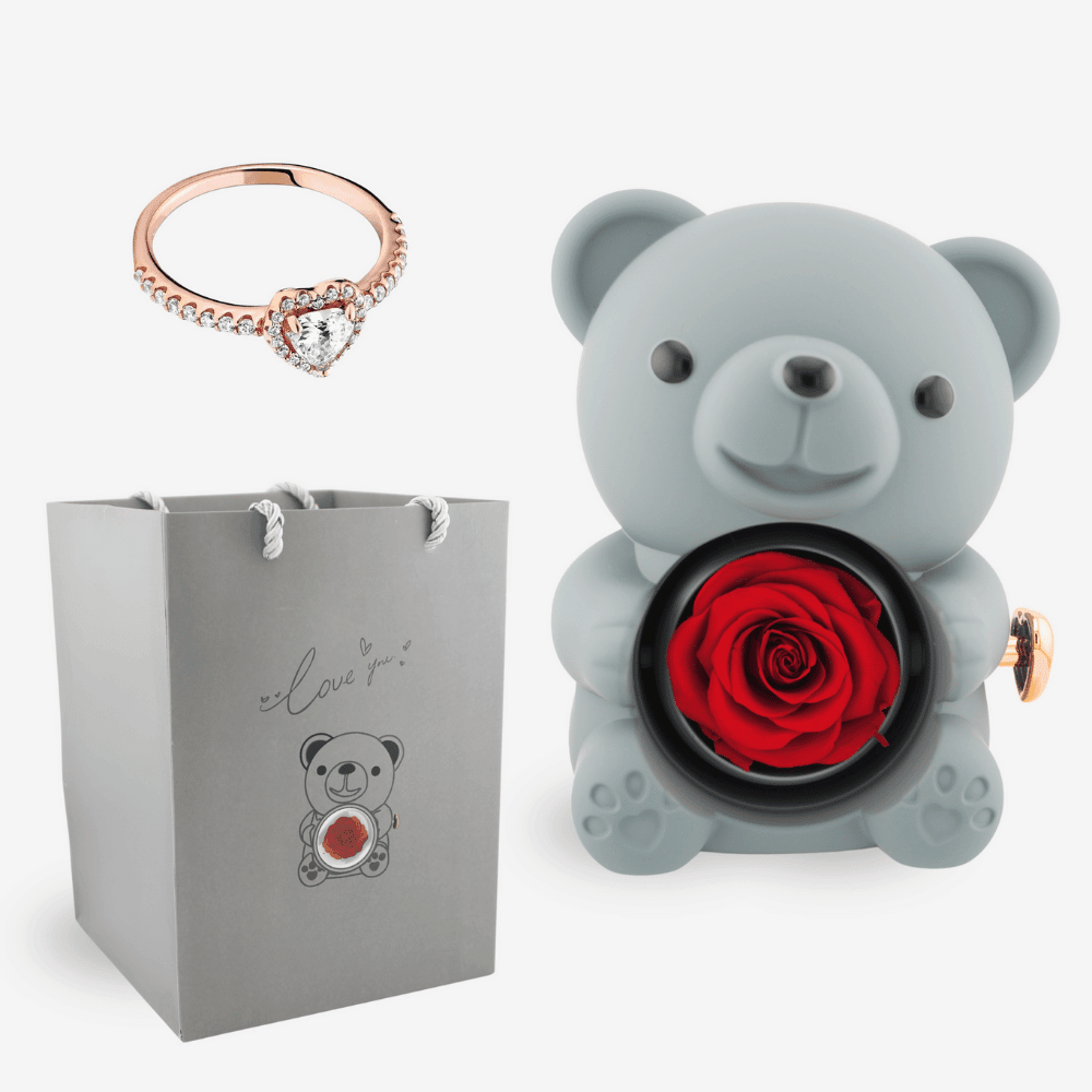 Rose bear heart shop