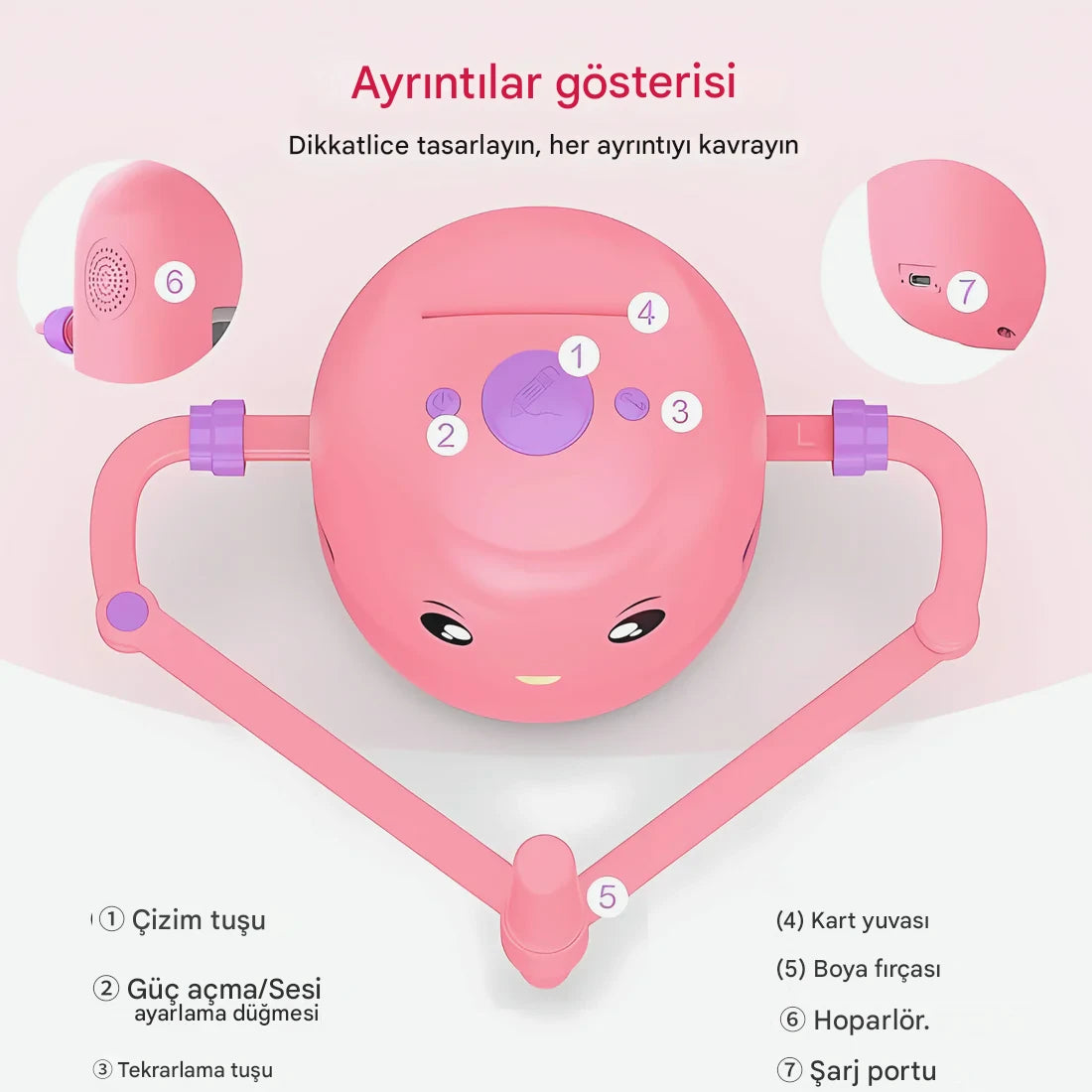 Meanyou Akıllı Robot Ressam Çizim Oyuncağı