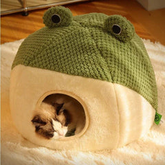 Paw Portal Frog Cat Bed - 3 Options 