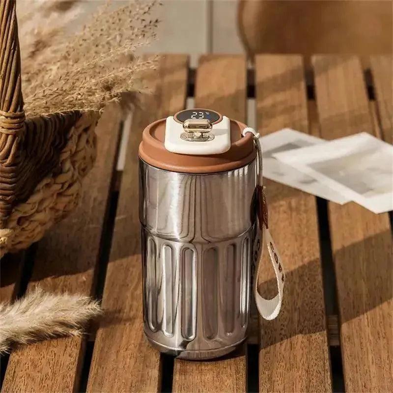 Akıllı Led Ekranlı Thermo Light Mug Termos 450ml - MeanYou