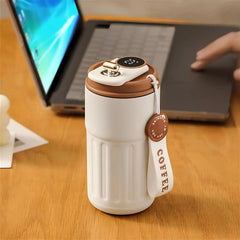 Akıllı Led Ekranlı Thermo Light Mug Termos 450ml - MeanYou