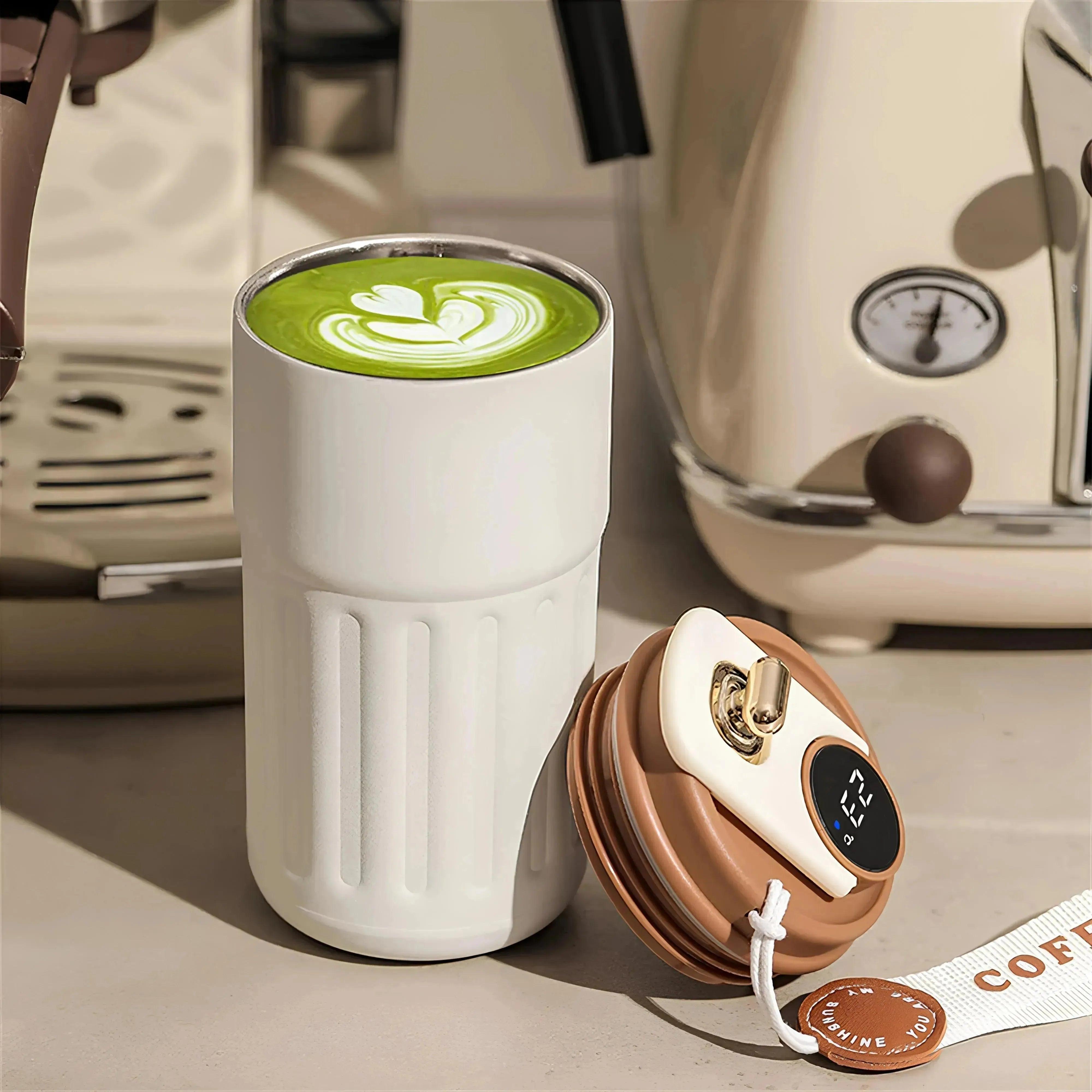 Akıllı Led Ekranlı Thermo Light Mug Termos 450ml - MeanYou