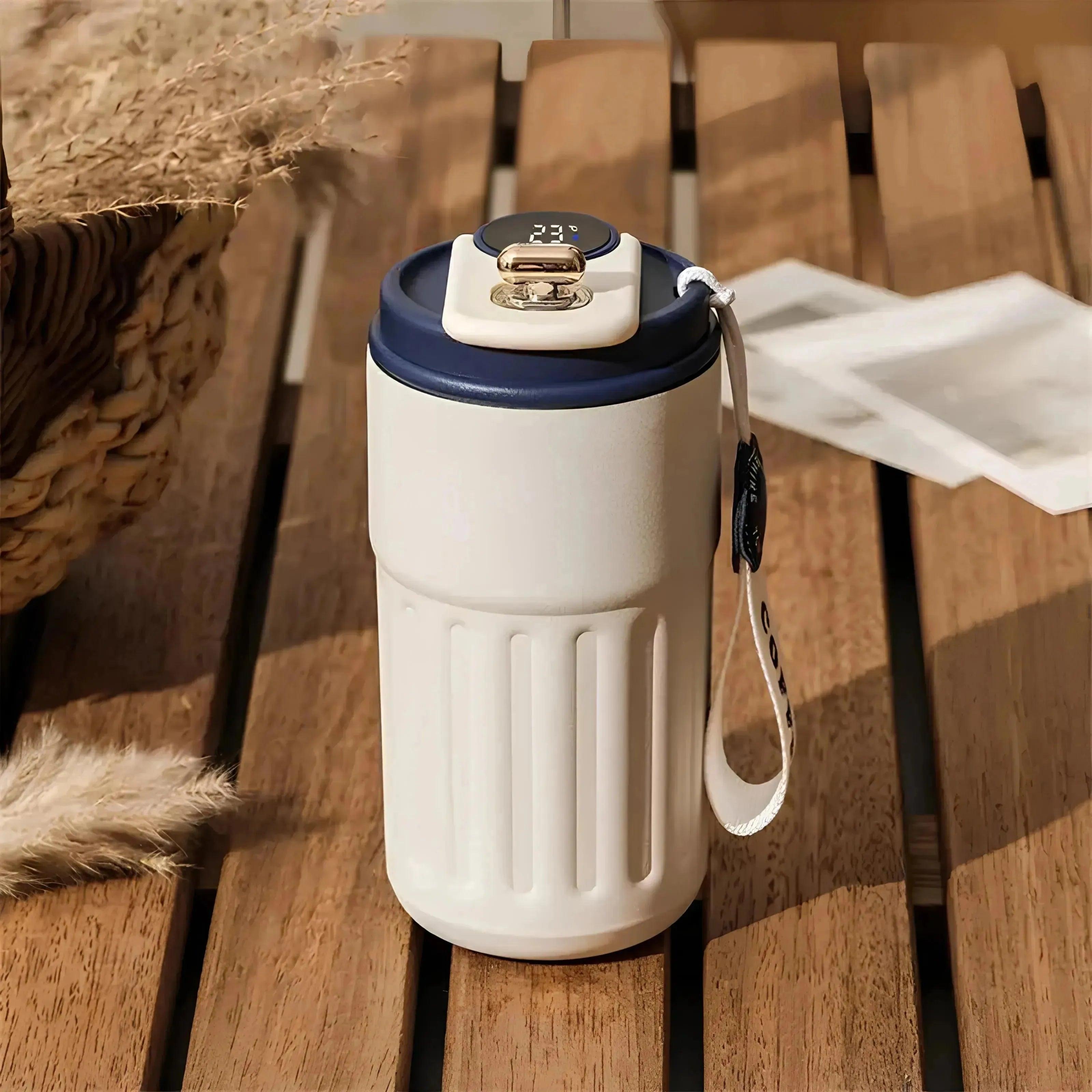 Akıllı Led Ekranlı Thermo Light Mug Termos 450ml - MeanYou