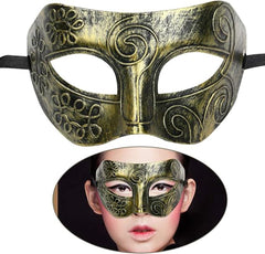 Nessiworld Gold Antique Face Mask - Antique Style Ball Mask