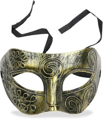 Nessiworld Gold Antique Face Mask - Antique Style Ball Mask