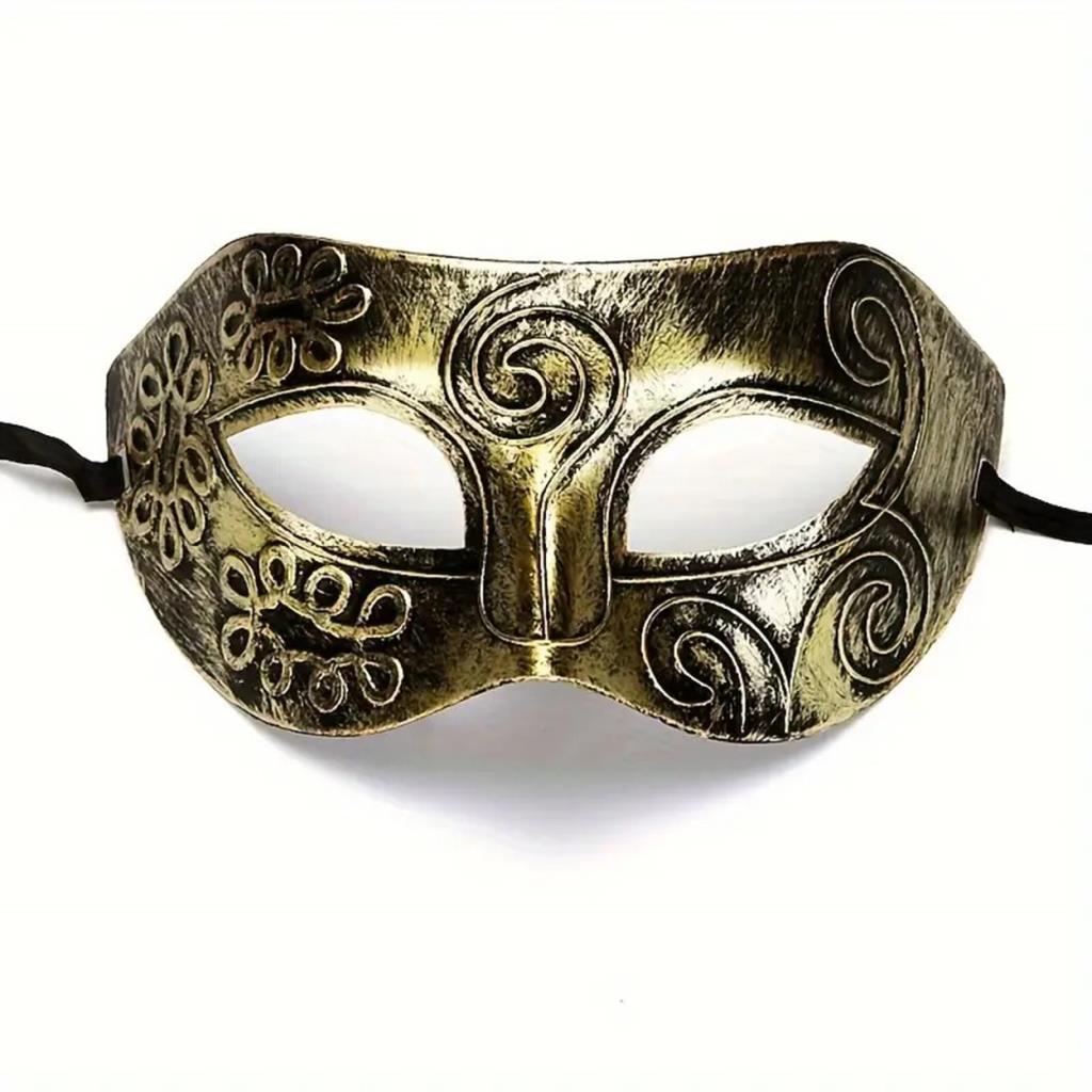 Nessiworld Gold Antique Face Mask - Antique Style Ball Mask