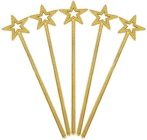 Nessiworld Gold Color Star Fairy Wand Fairy Wand 34 cm 1 Piece