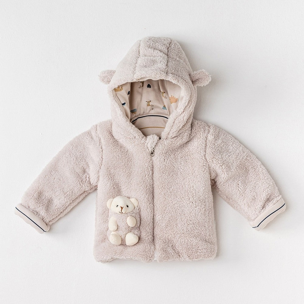 Nessiworld AC24098 Let S Love Nature Welsoft Bebe Coat Stone