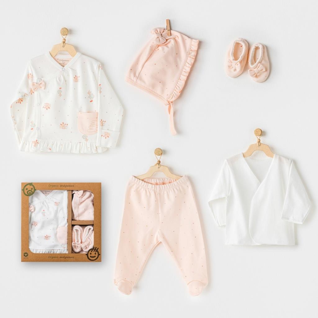 Nessiworld AC24340 Hiding Rabbits 5 Pieces Hospital Release Salmon